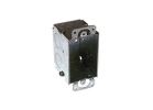 Raco 560 Switch Box, 1-Gang, 1-Outlet, 8-Knockout, 1/2 in Knockout, Steel, Gray, Galvanized, Thread Gray