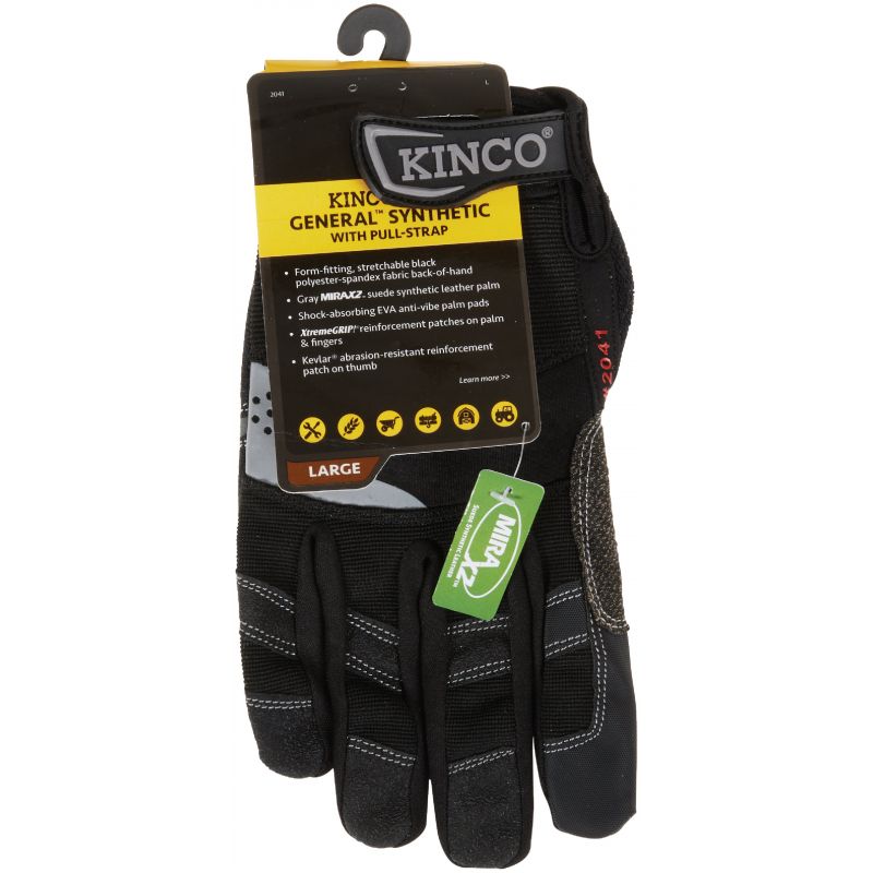 KincoPro General Work Glove L, Black