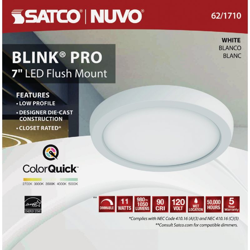 Satco Blink Flush Mount Ceiling Light Fixture