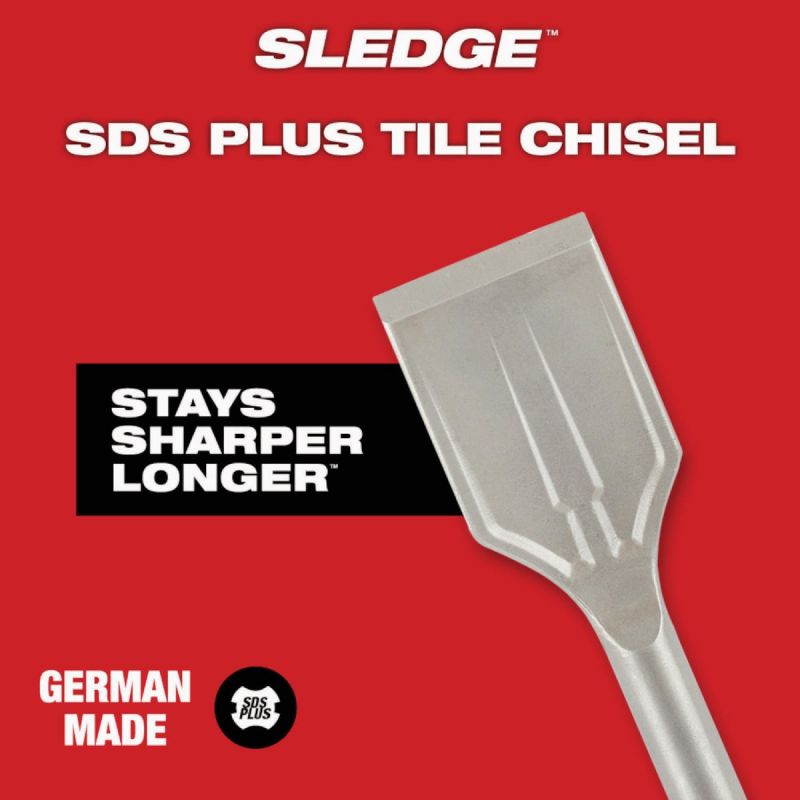 Milwaukee SLEDGE SDS-Plus Tile Chisel Tile Chisel