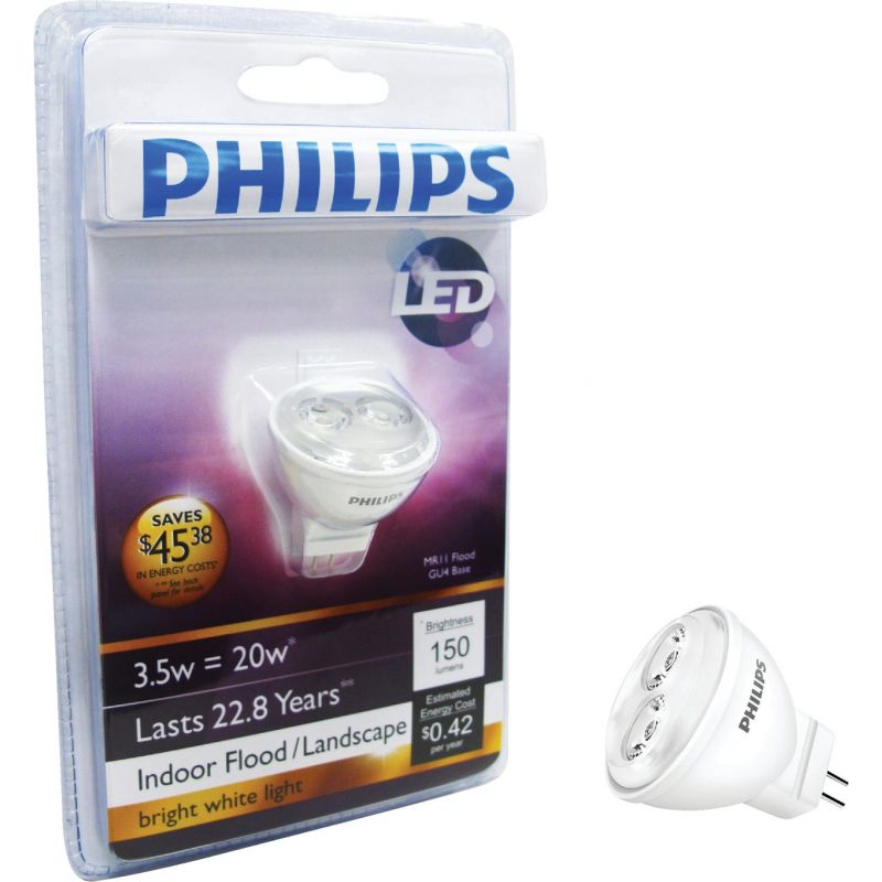 Philips MR11 GU4 Bi-Pin LED Floodlight Light Bulb