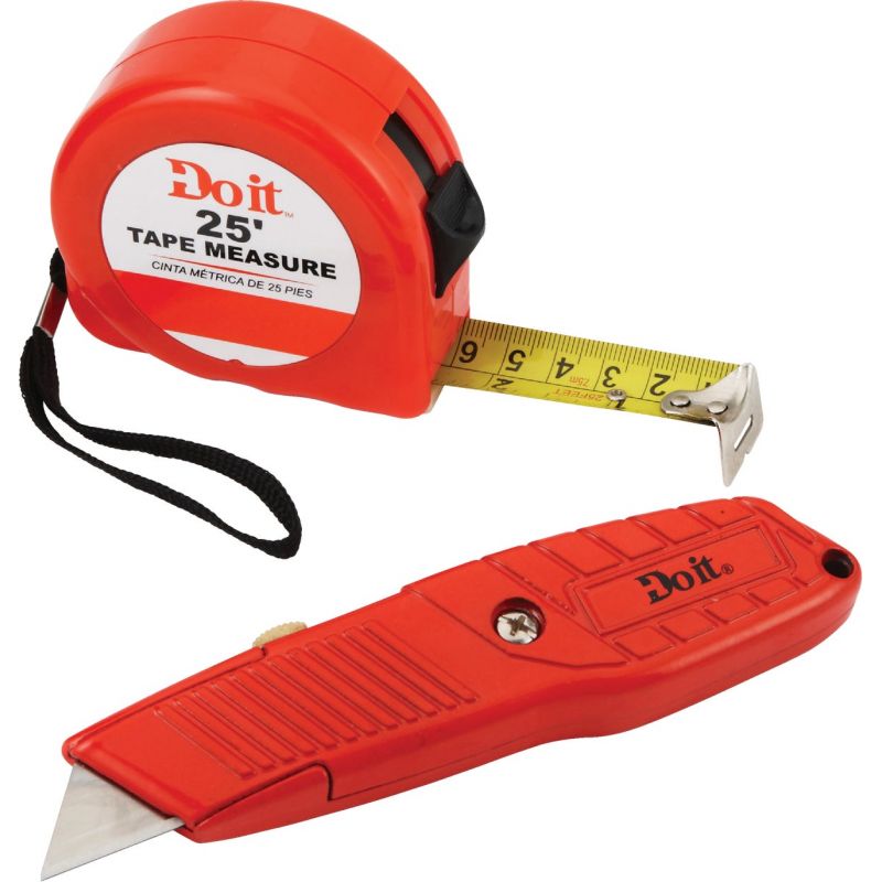 Do it Tape Measure &amp; Utility Knife Combo Tool Set