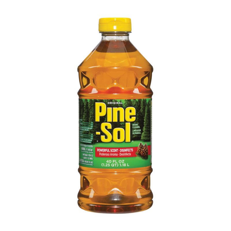 Pine-Sol Original 97325 All-Purpose Cleaner, 40 oz Bottle, Liquid, Pine, Amber Amber