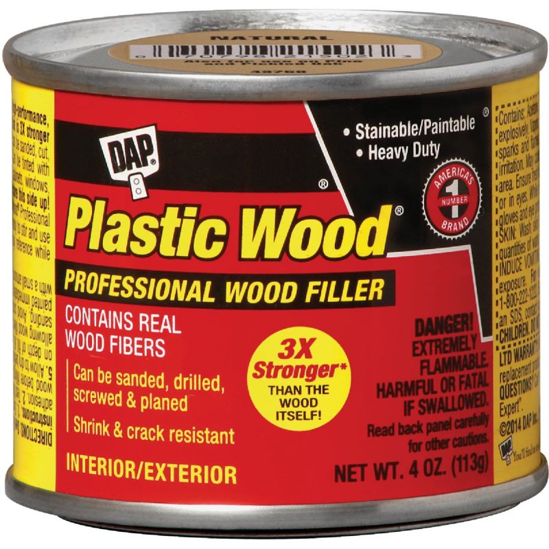 Dap Plastic Wood Professional Wood Filler Walnut, 4 Oz.