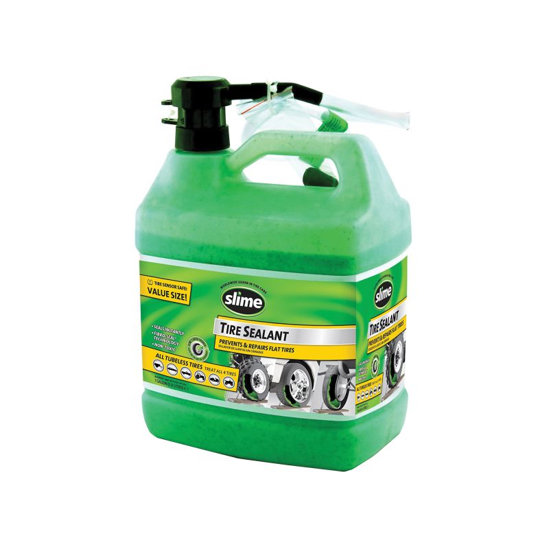 Slime 10163/1G/02 Tire Sealant, 1 gal Jug, Liquid, Characteristic Green