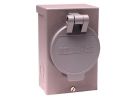 Reliance Controls PB50 Power Inlet Box, 50 A, 125/250 V, Gray Gray