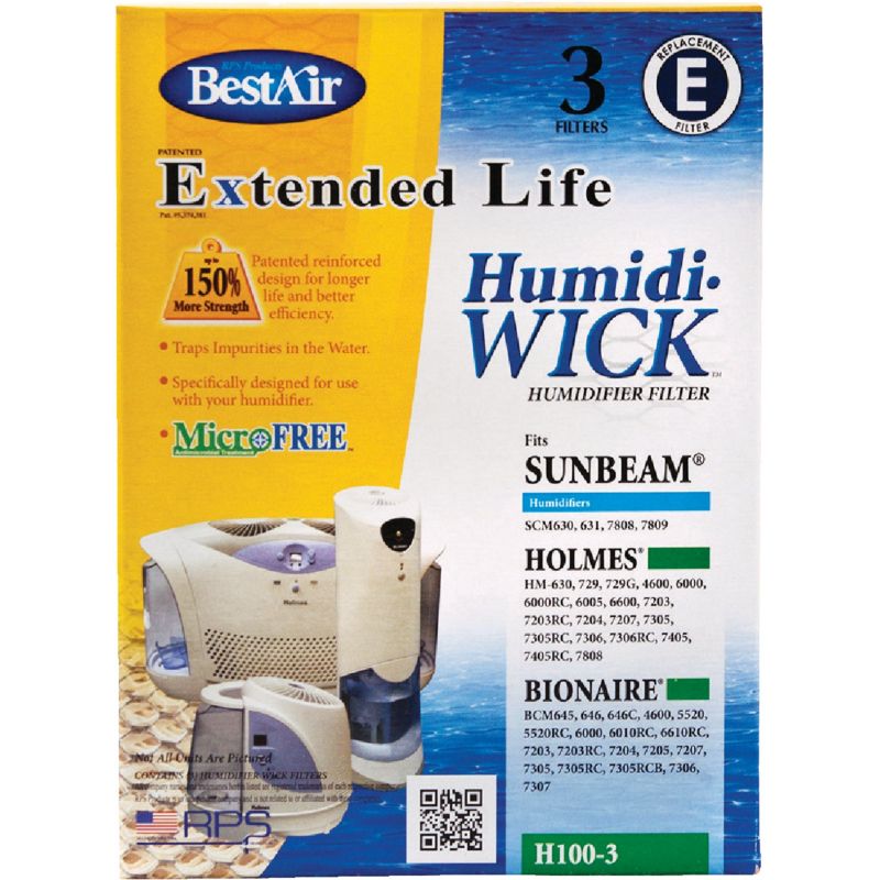 BestAir Extended Life Humidi-Wick H100 Humidifier Wick Filter
