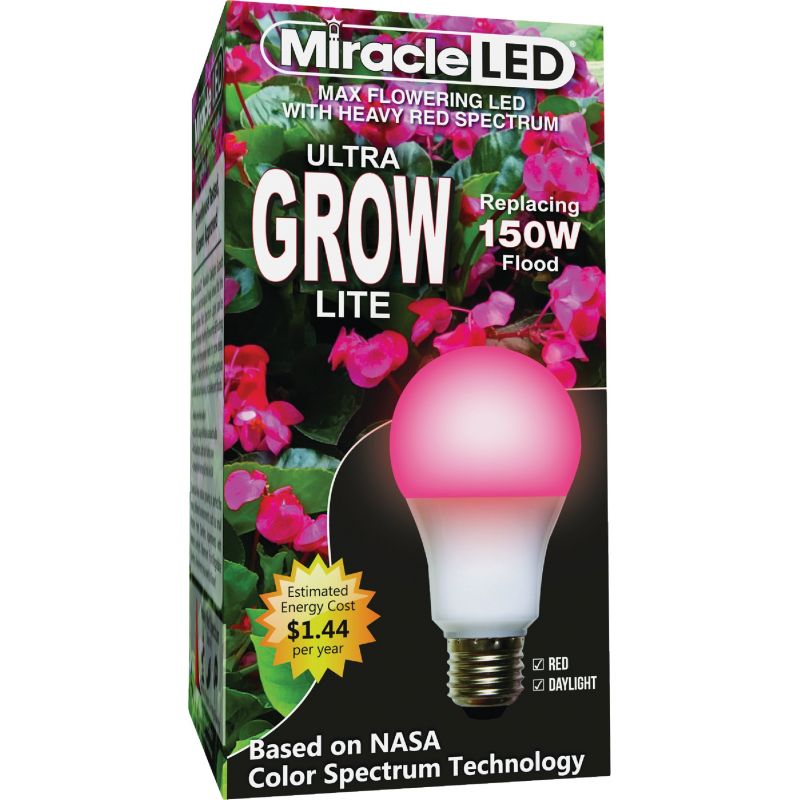Miracle LED Ultra Grow Red LED Plant Light Bulb