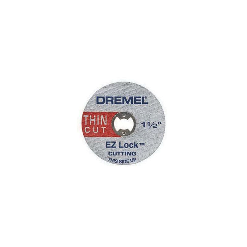 Dremel EZ Lock Series EZ456 Cut-Off Wheel, 1-1/2 in Dia, 0.045 in Thick, 1/8 in Arbor Silver