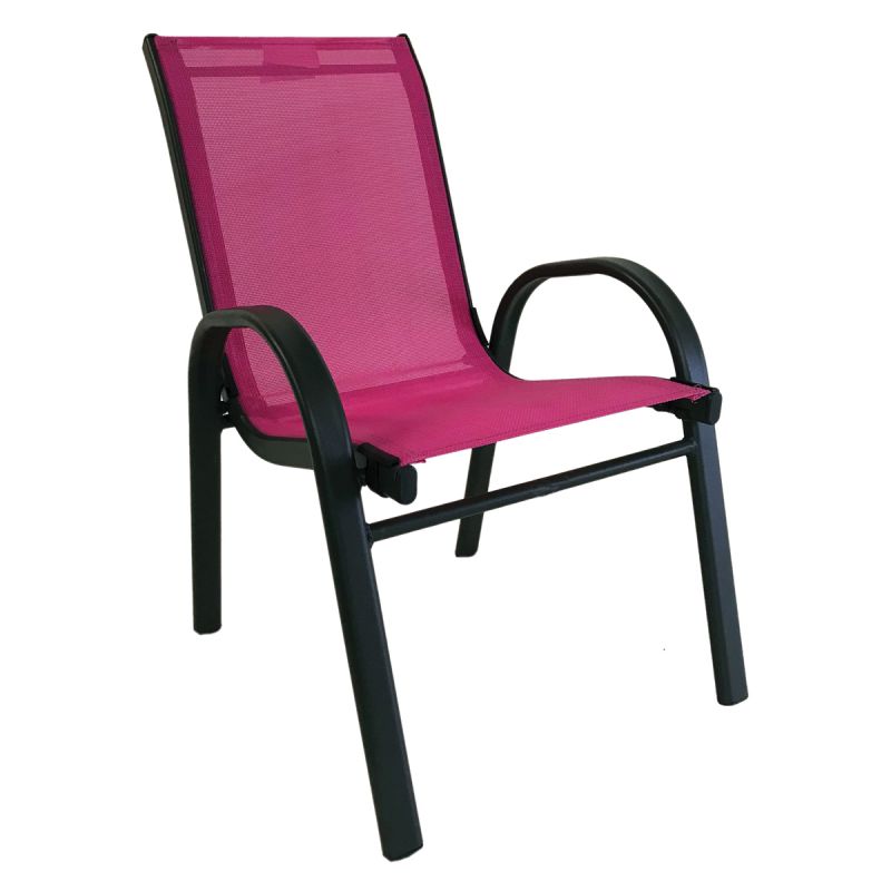 Seasonal Trends 50482 Kiddy Stack Chair, 2 to 6 years, Bright Pink, 23.03 in OAH 80 Lb, Bright Pink