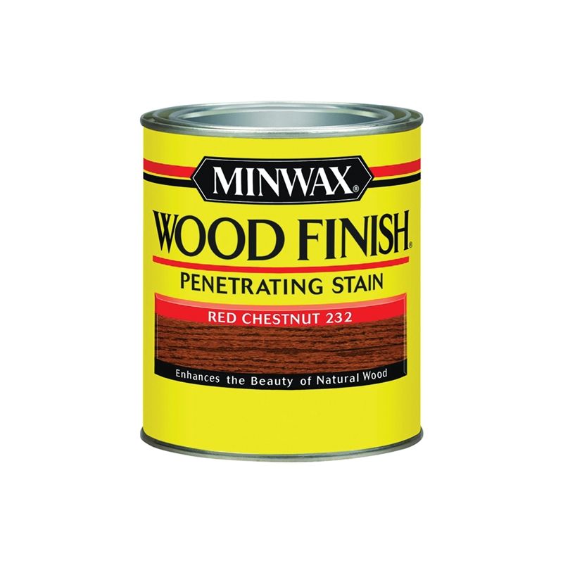 Minwax 700464444 Wood Stain, Red Chestnut, Liquid, 1 qt, Can Red Chestnut