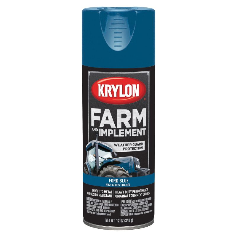 Krylon K01941000 Farm Equipment Spray, High-Gloss, Ford Red, 12 oz Ford Red (Pack of 6)