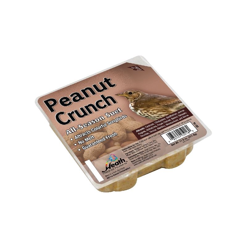 Heath DD-18 Suet Cake, All-Season, Peanut Crunch, 11 oz