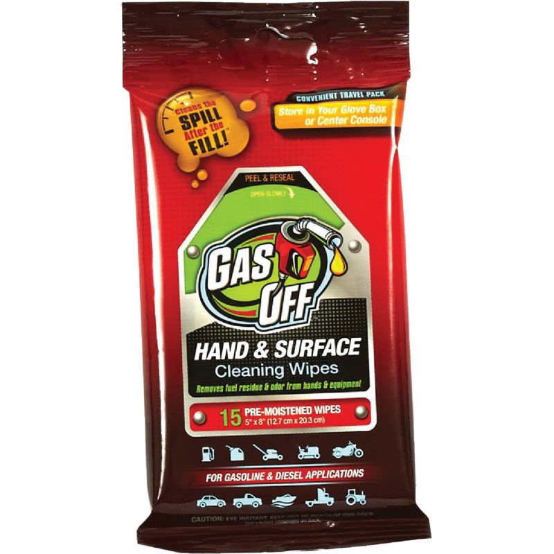 Briggs &amp; Stratton 100157S Gas Off Hand Cleaner Wipe (Pack of 6)