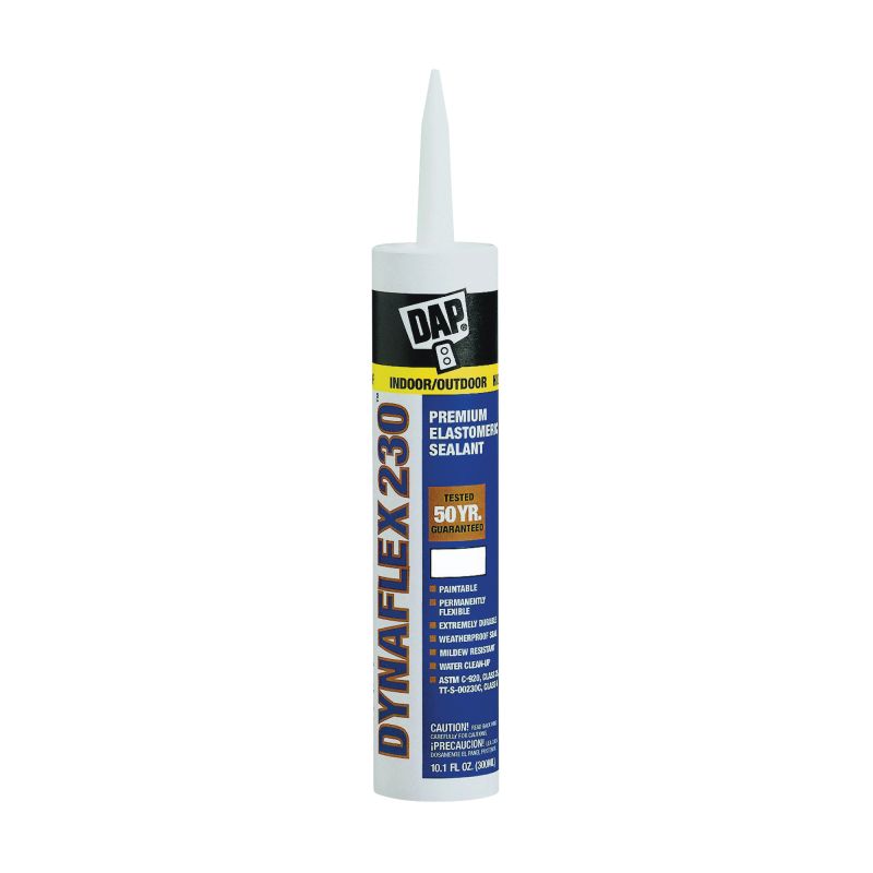 DAP 18286 Premium Sealant, Gray, 1 day Curing, 40 to 100 deg F, 10.1 oz Cartridge Gray