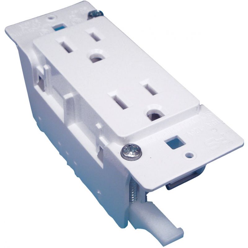 United States Hardware Mobile Home Duplex Outlet White, 15A