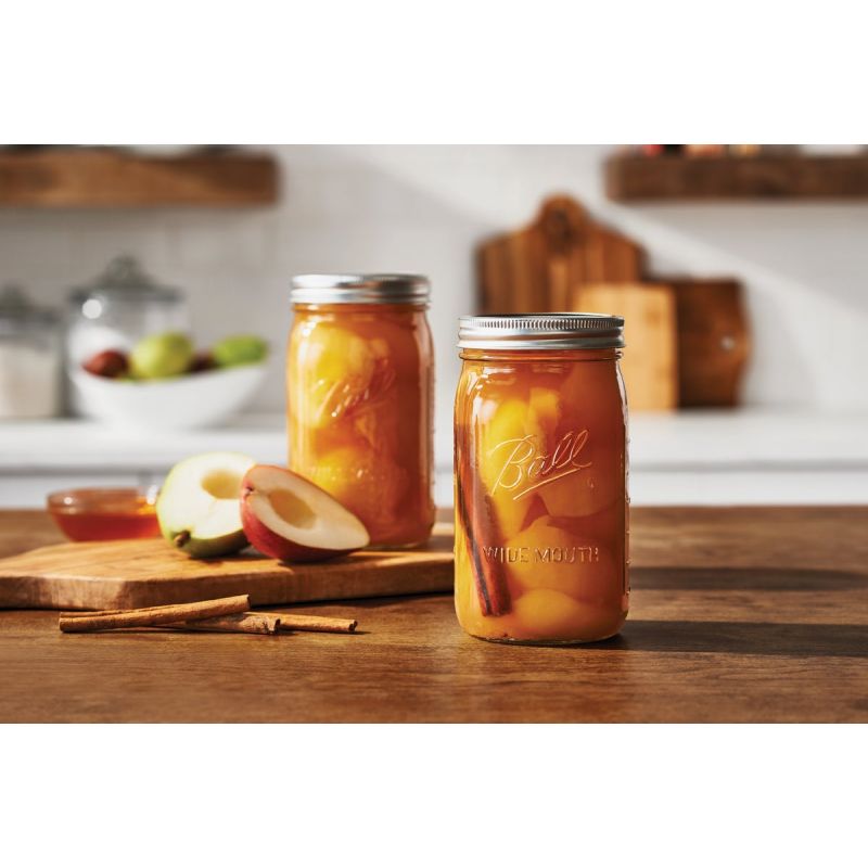 Ball Glass Mason Jars with Lids & Bands, Wide Mouth