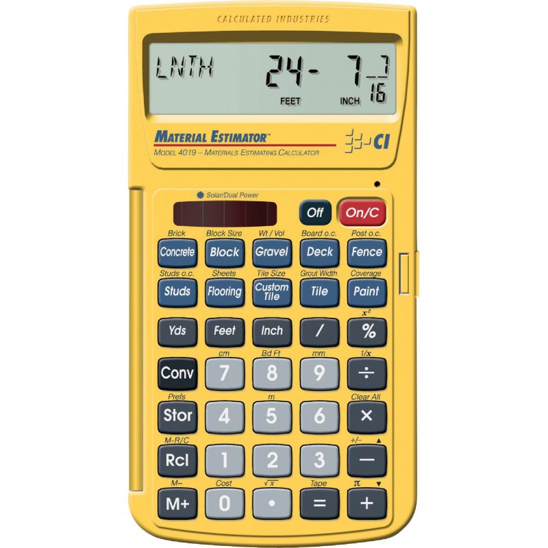 Calculated Industries Material Estimator Project Calculator