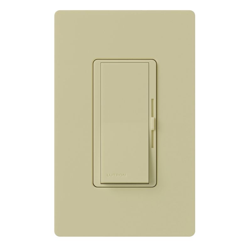 Lutron Diva DVWCL-153PH-IV C.L Dimmer with Wallplate, 1.25 A, 120 V, 150 W, CFL, Halogen, Incandescent, LED Lamp Ivory