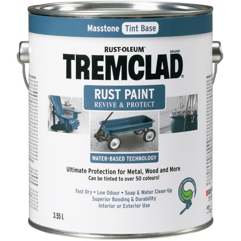 RUST-OLEUM TREMCLAD 260100WB355 Rust Paint, Gloss, Masstone, 3.55 mL Masstone