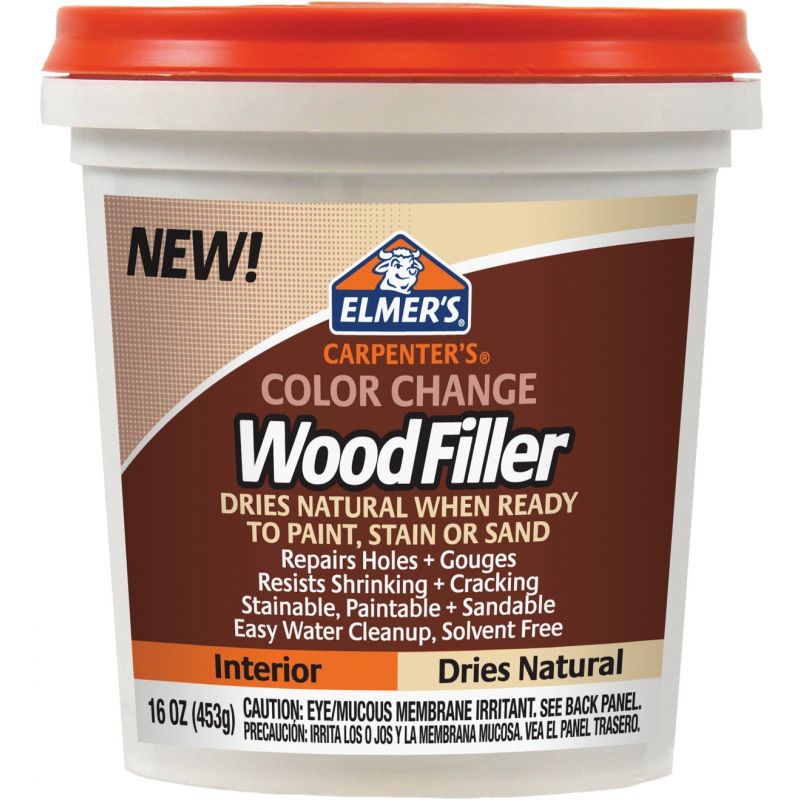 Elmer&#039;s Carpenter&#039;s Color Change Wood Filler 16 Oz., Natural