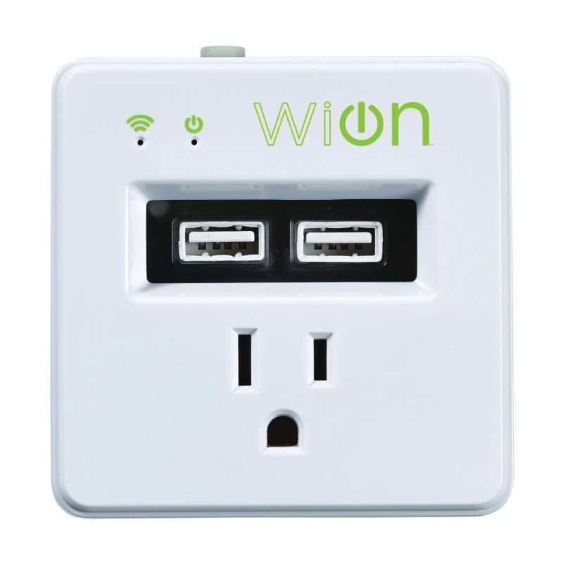 CCI 50055 Wi-Fi Wall Tap, 15 A, 125 V, White White