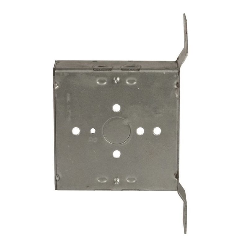 Raco 223 Welded Box with NMSC Clamp, 2-Gang, 4-Knockout, 1/2 in, 1/2 to 3/4 in, Steel, Gray, Pre-Galvanized Gray