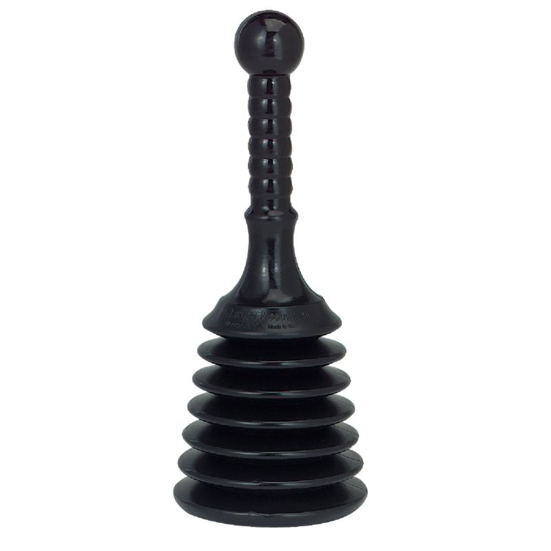 G. T. Water Shorty Master Plunger 4.8 In. X 10.9 In., Black