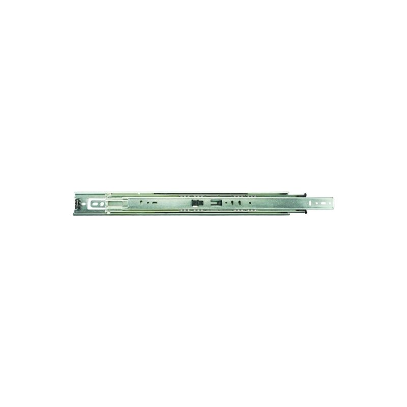 Knape &amp; Vogt 8400P 12 Drawer Slide, 100 lb, 12 in L Rail, 1/2 in W Rail, Anochrome
