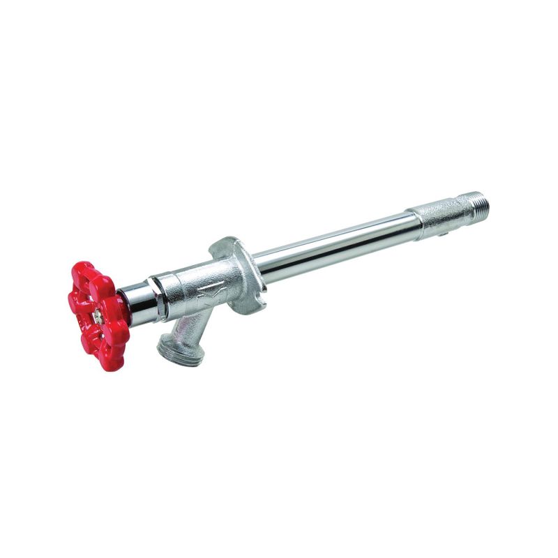 B &amp; K 104-404 Frost-Free Sillcock Valve, 1/2 x 3/4 in Connection, MPT x Hose, Brass Body, Chrome