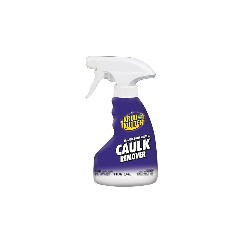 Krud Kutter 336246 Caulk Remover, Liquid, Solvent-Like, Slight Yellow, 8 oz, Bottle Slight Yellow
