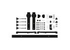 National Hardware N700-005 Designer Barn Door Kit, 72 in L Track, Steel, Matte Black, Wall Mounting