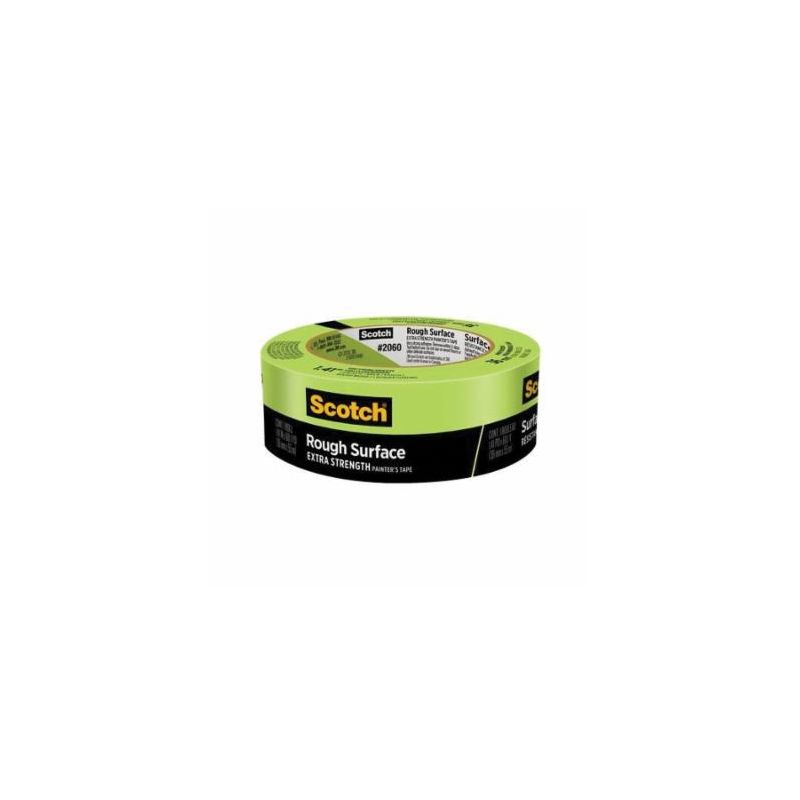 Scotch 2060-1-1/2 Masking Painter&#039;s Tape, 60.1 yd L, 1.41 in W, Paper Backing, Green Green