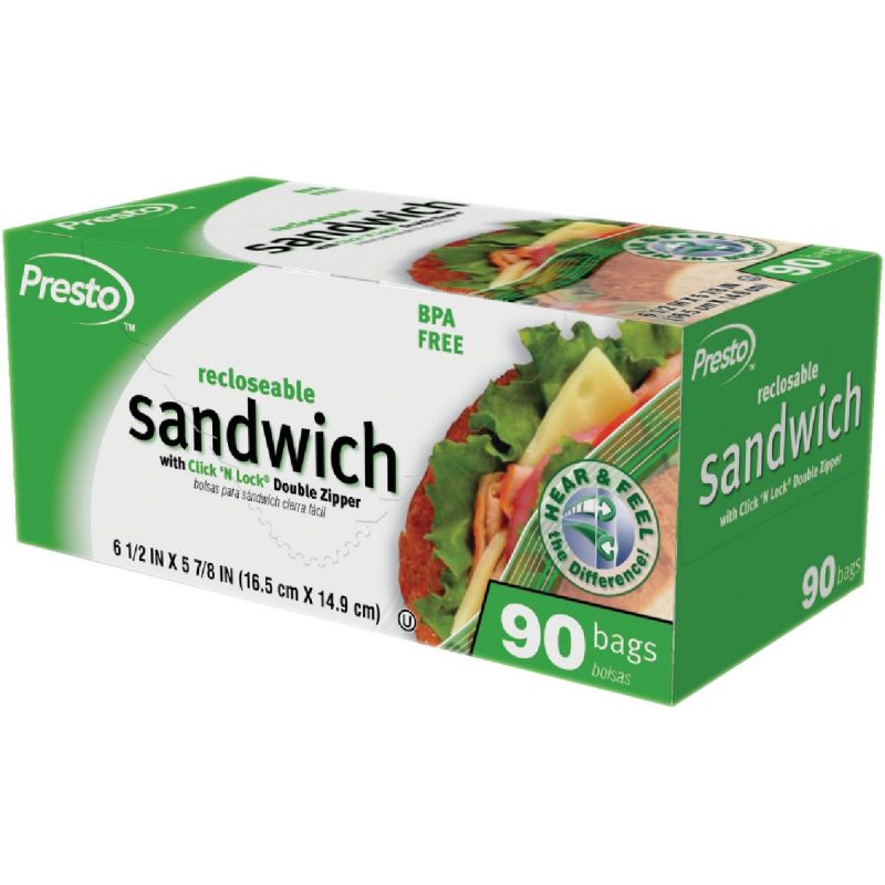 Presto Sandwich Food Storage Bag Sandwich