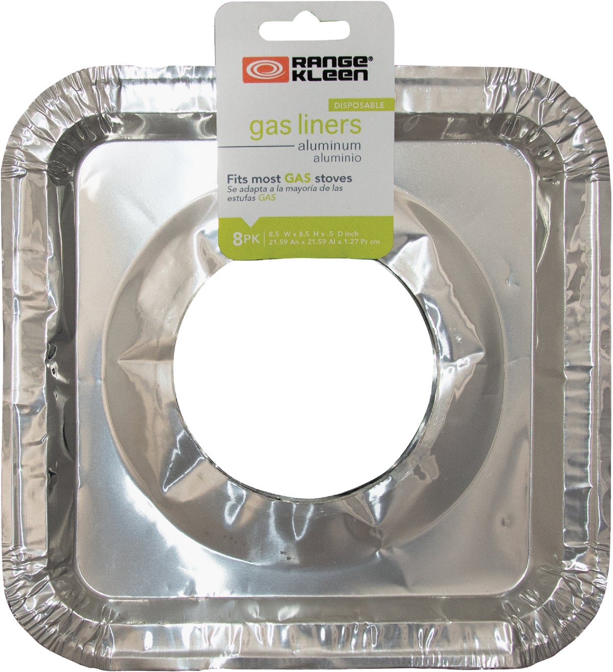 Range Kleen R101F8 Electric Stove Foil Burner Bib Liners, 8 Count