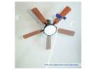Unger 989660 Ceiling Fan Duster, 9 in Head, Microfiber Head, 6 in L Handle, Blue Blue