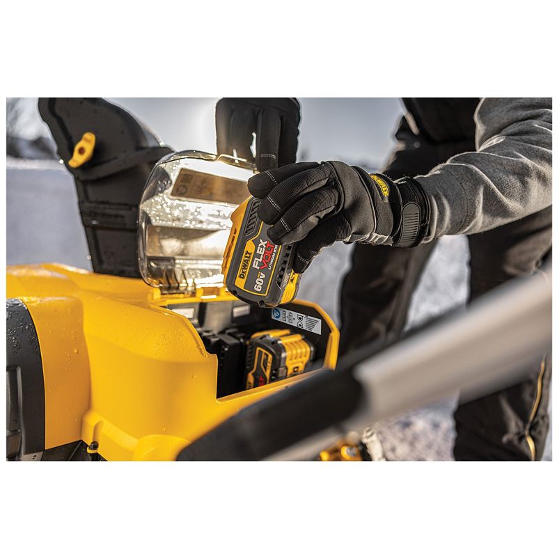 MTD 32AA2A0DB38 Snow Thrower, Battery Included, 60 V, 4 Ah, 1-Stage, 21 in Throw Yellow