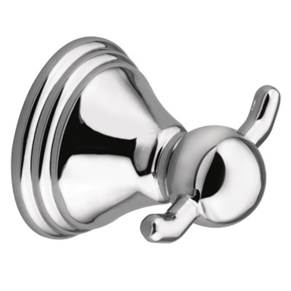 Buy Moen Yorkshire Series 7603W Robe Hook, 3 lb, 3-Hook, Zinc, Glacier,  Screw Mounting White