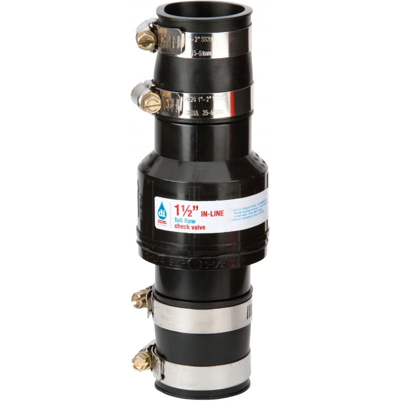 Drainage Industries In-Line Sump Pump Check Valve 1-1/2 In.