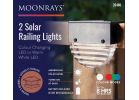 Moonrays LED Solar Railing Light Black