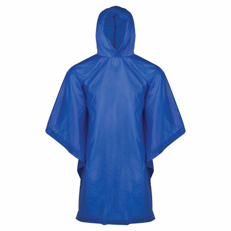 Diamondback PNC-01-L Poncho, One-Size, PVC, Blue, Hooded Collar One-Size, Blue