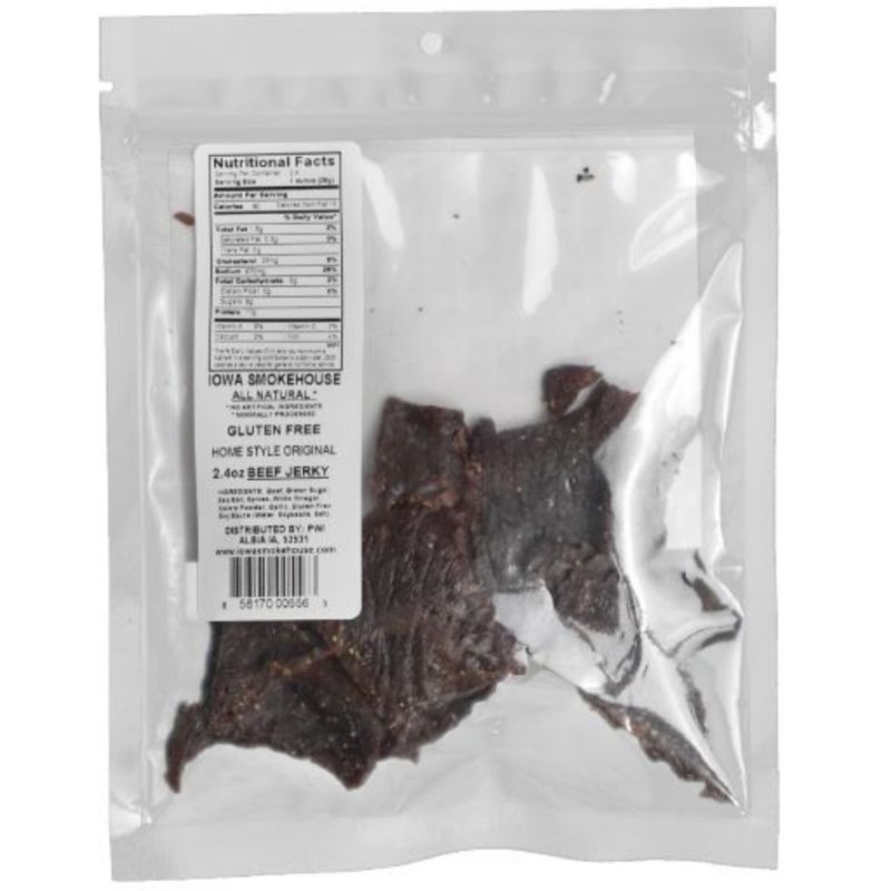 Iowa Smokehouse is-rh2jn-m Snacks, Original, 2.4 oz, Bag