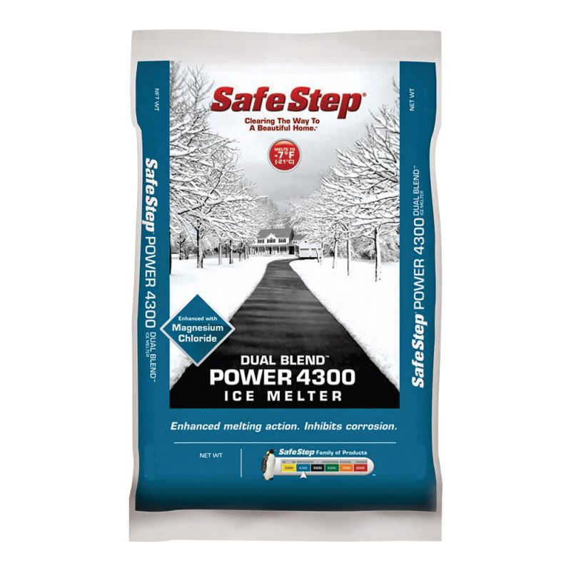 Safe Step Dual Blend 51051 Ice Melter, Crystalline Solid, White, 50 lb Bag White