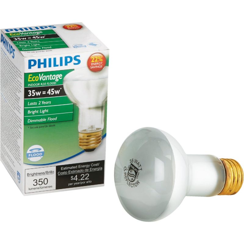 Philips EcoVantage R20 Halogen Floodlight Light Bulb