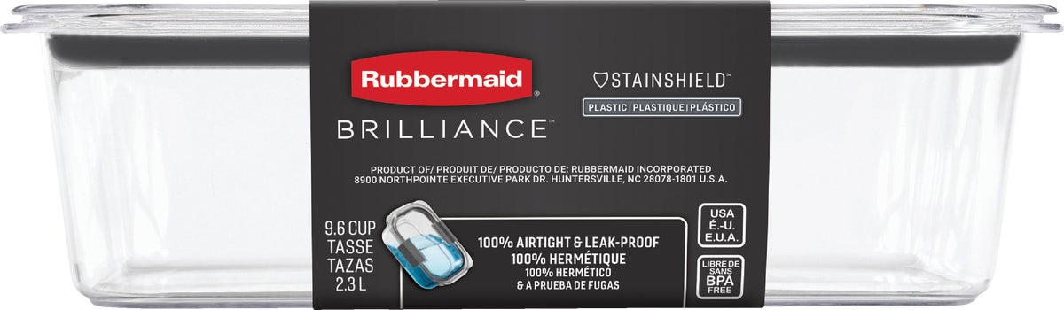 Rubbermaid Brilliance 3.2 Cup StainShield Plastic Containers Value