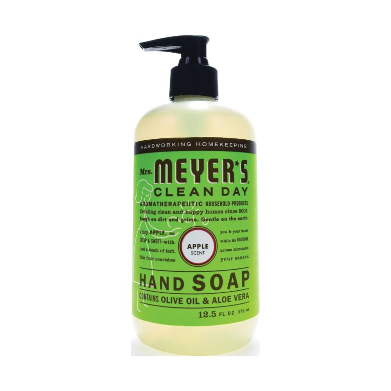Mrs. Meyer&#039;s 17427 Hand Soap, Liquid, Colorless, Apple, 12.5 oz Bottle Colorless