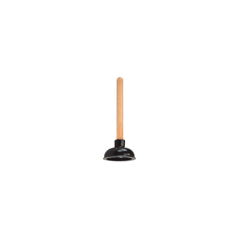 ProSource 8317-B Plunger, 10-5/8 In OAL, 4 in Cup, Short Handle Black