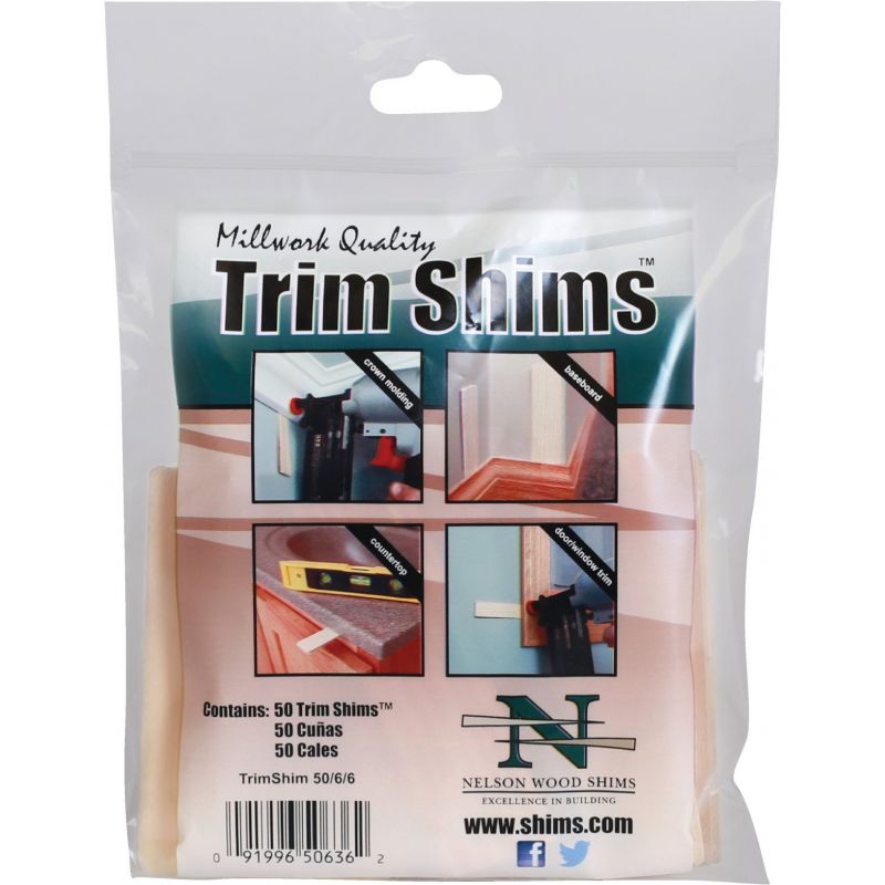 Nelson Wood Shims Trim Shim (Pack of 36)