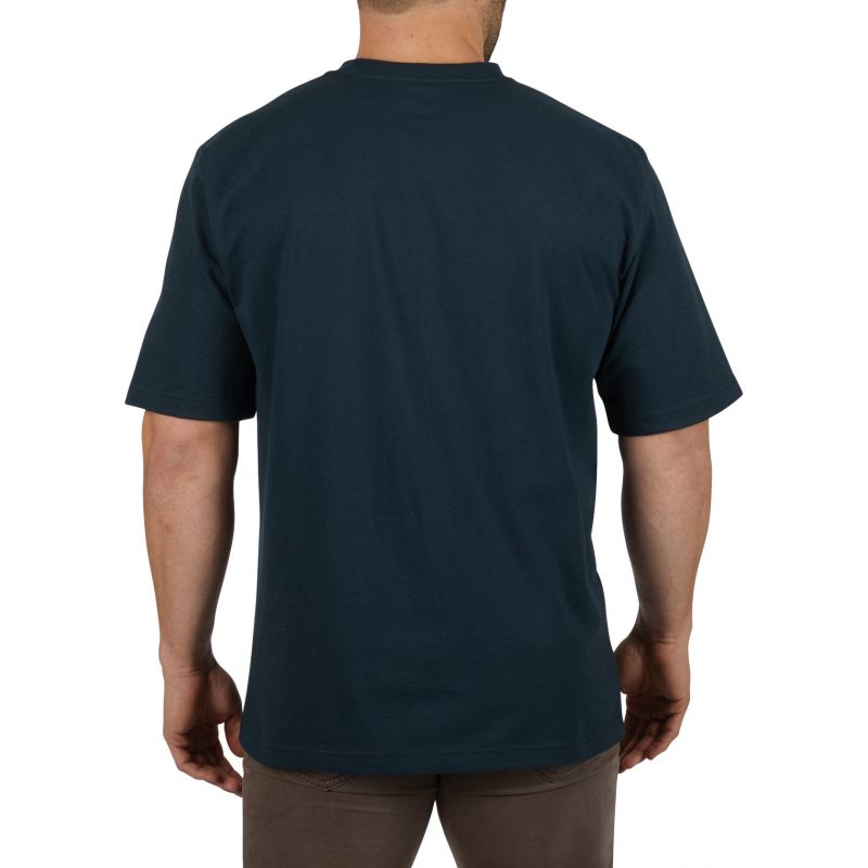 Milwaukee Heavy-Duty Pocket T-Shirt 2XL, Navy Blue