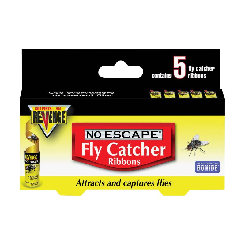 Bonide 46120 Fly Catcher, Solid, 5 Pack Clear/Light Yellow